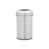 Rubbermaid Refine Stainless Steel Trash Can with Open Lid, 16 Gallons, Silver (2147583)
