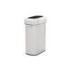 Rubbermaid Refine Stainless Steel Indoor Trash Can with Open Lid, 15 Gallon, Silver (2147581)