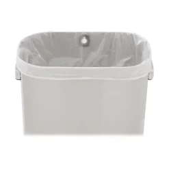 Rubbermaid Refine Stainless Steel Indoor Trash Can with Open Lid, 15 Gallon, Silver (2147581)