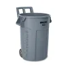 Rubbermaid Resin Indoor/Outdoor Trash Can, 32 Gallon, Gray (RCP2179403)