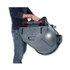 Rubbermaid Resin Indoor/Outdoor Trash Can, 32 Gallon, Gray (RCP2179403)