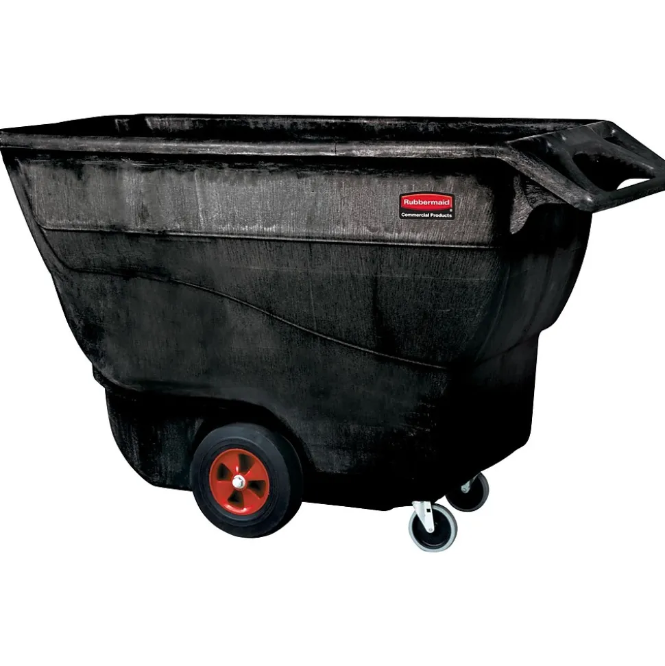 Rubbermaid® Structural Standard-Duty Foam Tilt Truck, 1250 lb. Capacity, Black (RCP 9T15 BLA)