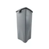 Rubbermaid Untouchable Indoor/Outdoor Trash Can, Gray Resin, 23 Gal. (FG356988GRAY)