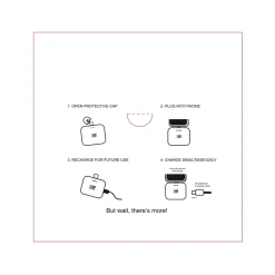 Rush Charge Air Micro USB Power Bank for Android Smartphones, 2500mAh, Teal (RC25-M-G2-TEAL)