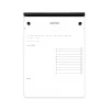 Russell+Hazel Drafter's Tablet Notepad, 6.38" x 8.88", Black/White, 100 Sheets/Pad (40441)