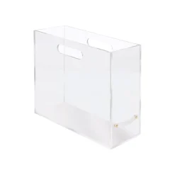 Russell+Hazel Slim File Box, Clear Acrylic (31733)