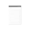 Russell+Hazel To-Do Sticky Notes, 4" x 6", White/Charcoal, 50 Sheets/Pad, 3 Pads/Pack (18909)