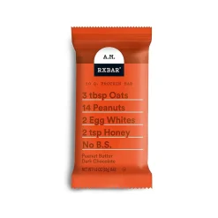 RX Bar A.M. Gluten-Free Peanut Butter Dark Chocolate Protein Bar, 1.9 oz., 12 Bars/Box (1-93908-00718)