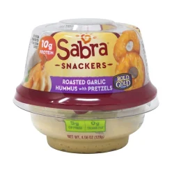 Sabra Classic Hummus with Pretzels, 4.56 Oz., 6/Pack (30080)