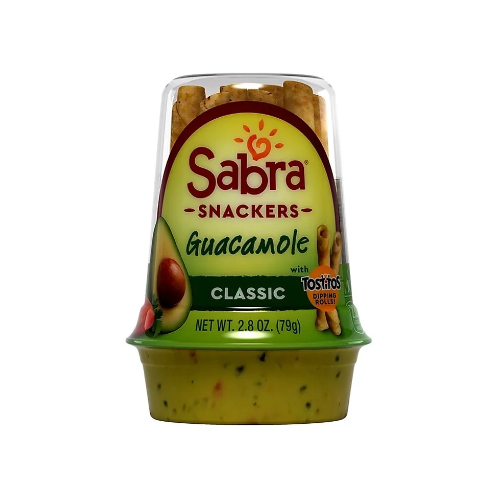 Sabra Grab & Go Guacamole Snackers with Tostitos Dipping Rolls Snack Kit, 2.8 oz., 6/Pack (301682)