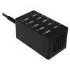 Sabrent 10-Port Desktop Smart USB Rapid Charger, Black (AX-TPCS)