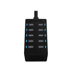 Sabrent 10-Port Desktop Smart USB Rapid Charger, Black (AX-TPCS)