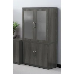 Safco 29 1/2"H Aberdeen Storage Cabinet, Gray Steel (ASCLGS)
