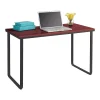 Safco 47" Metal/Laminate Workstation Desk, Cherry/Black (1943CYBL)