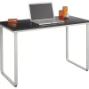 Safco® 47" Steel Table Desk, Black/Silver (1943BLSL)