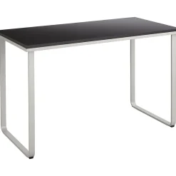 Safco® 47" Steel Table Desk, Black/Silver (1943BLSL)