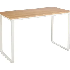 Safco® 47" Steel Table Desk, Beech/White ( 1943BHWH)