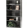 Safco Aberdeen 5-Shelf Bookcase 68 3/4"H, Gray Steel (AB5S36LGS)
