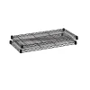 Safco Commercial Extra 2-Shelf Metal Shelf, 48", Black (5242BL)