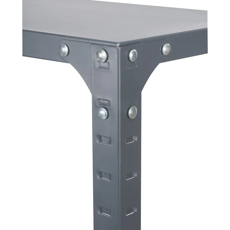 Safco Commercial 5-Shelf Metal Unit, 36", Gray (6265)