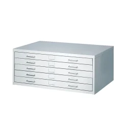 Safco® Facil Steel Small Flat File, Light Gray