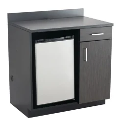 Safco 36"H Modular Break Room Appliance Base Cabinet, Asian Night/Black (1705AN)