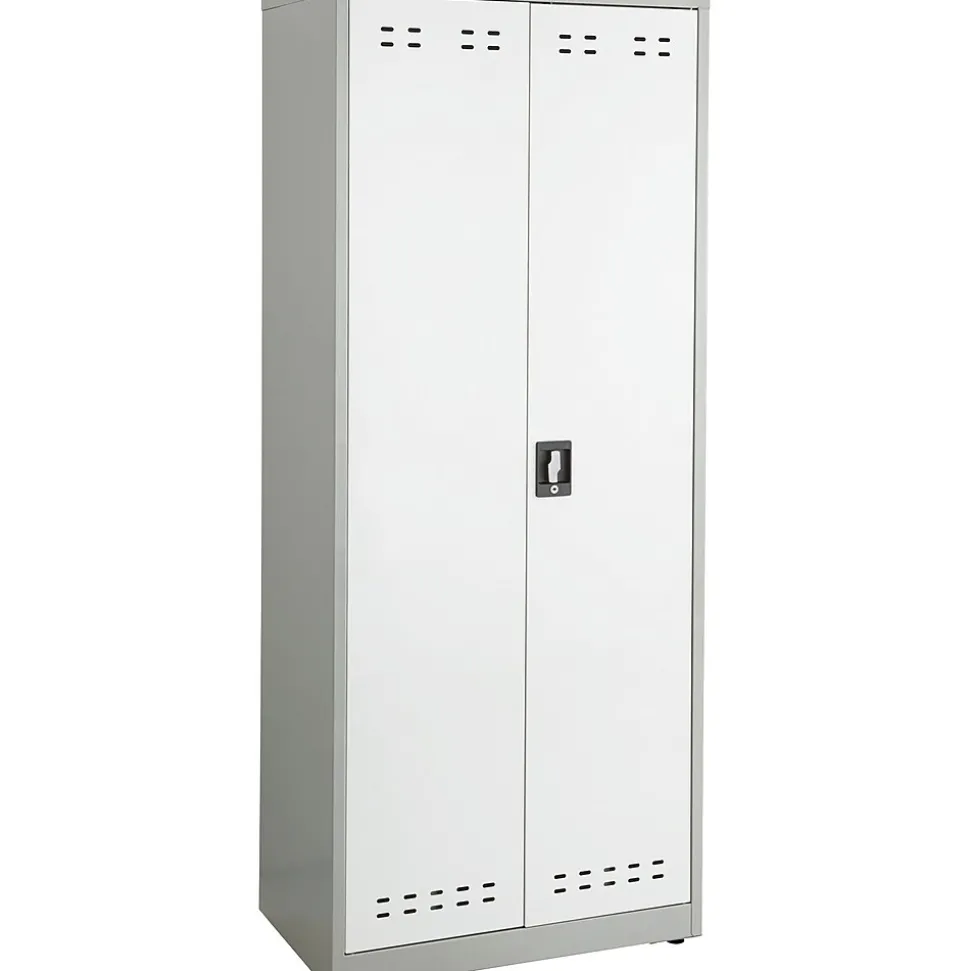 Safco 72"H Steel Storage Cabinet, Gray