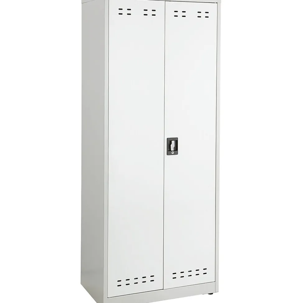 Safco 72"H Steel Storage Cabinet, Gray