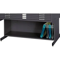 SAFCO High Base Flat File Cabinet, Black (4977BL)