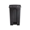 Safco Indoor Step Trash Can, Black Plastic, 23 Gal. (9923BL)