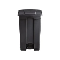 Safco Indoor Step Trash Can, Black Plastic, 23 Gal. (9923BL)