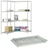Safco Industrial Extra 2-Shelf Metal Shelf, 36", Metallic Gray (5290GR)