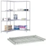 Safco Industrial Extra 2-Shelf Wire Mounted, 48.03", Metallic Gray (5296GR)