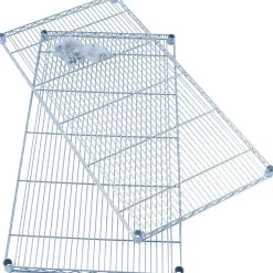 Safco Industrial Extra 2-Shelf Wire Mounted, 48.03", Metallic Gray (5296GR)