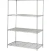 Safco Industrial 4-Shelf Metal Stand Alone, 48.03", Metallic Gray (5294GR)