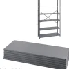 Safco Industrial 5-Shelf Powder-Coated Steel Mounted, 48", Gray (6253)
