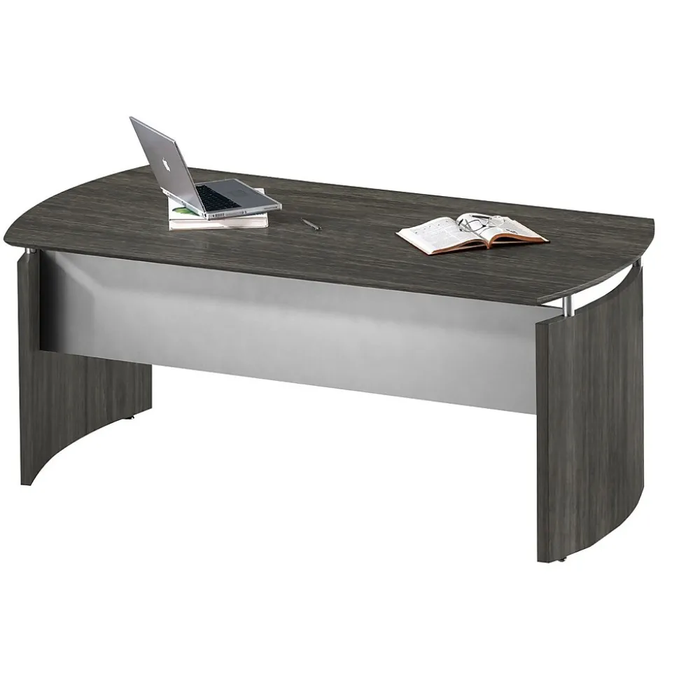 Safco Medina™ 72" Desk, Gray Steel, 29 1/2"H x 72"W x 36"D