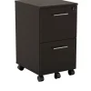 Safco Medina 2-Drawer Mobile Vertical File Cabinet, Letter Size, Lockable, 26.75"H x 15.5"W x 18"D, Mocha (MNFFLDC)