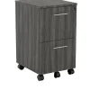 Safco Medina 2-Drawer Mobile Vertical File Cabinet, Letter Size, Lockable, 26.75"H x 15.5"W x 18"D, Gray (MNFFLGS)