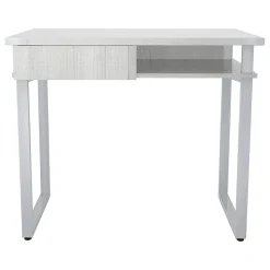 Safco Mirella SOHO 36"W Table Desk with Drawer, White Ash (5512WAH)