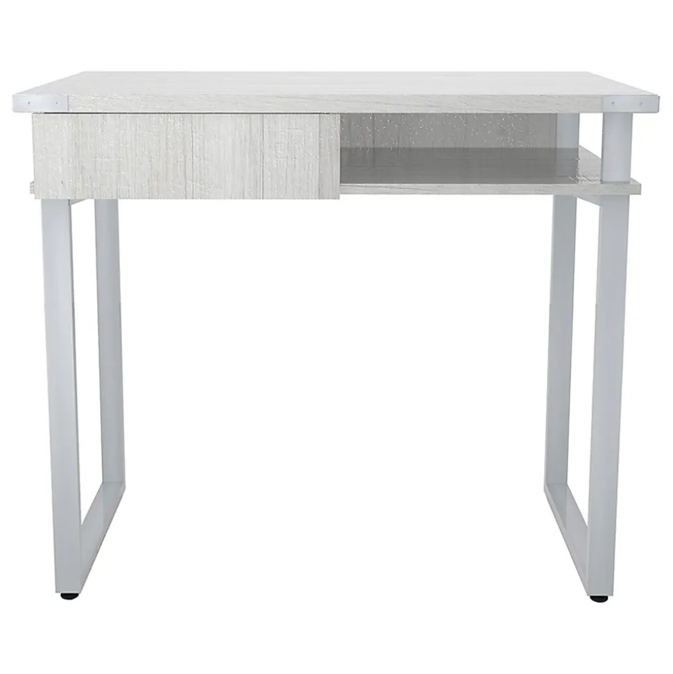 Safco Mirella SOHO 36"W Table Desk with Drawer, White Ash (5512WAH)