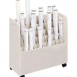Safco® Mobile Files, for Large Roll, Tube Size: 2-3/4x2-3/4", 50 Tubes/file