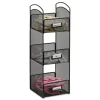 Safco® Onyx Hospitality Organizer Tower, 3 Compartments, Black (3290BL)
