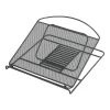 Safco Onyx 12.25"W x 12.25"D Steel Mesh Laptop Stand, Black (2161BL)