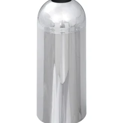 Safco Reflections Open Top Dome Receptacle Stainless Steel Trash Can with Lid, Gray, 15 gal. (9875)