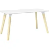 Safco Resi 60" Table Desk, Maple/White (RESDES3060)