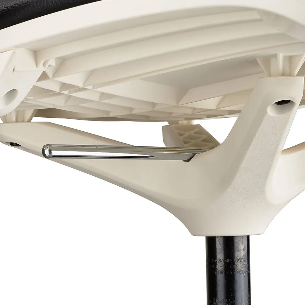 Safco® Shell™ Vinyl Upholstered Extended-Height Chair, White (7014WH)