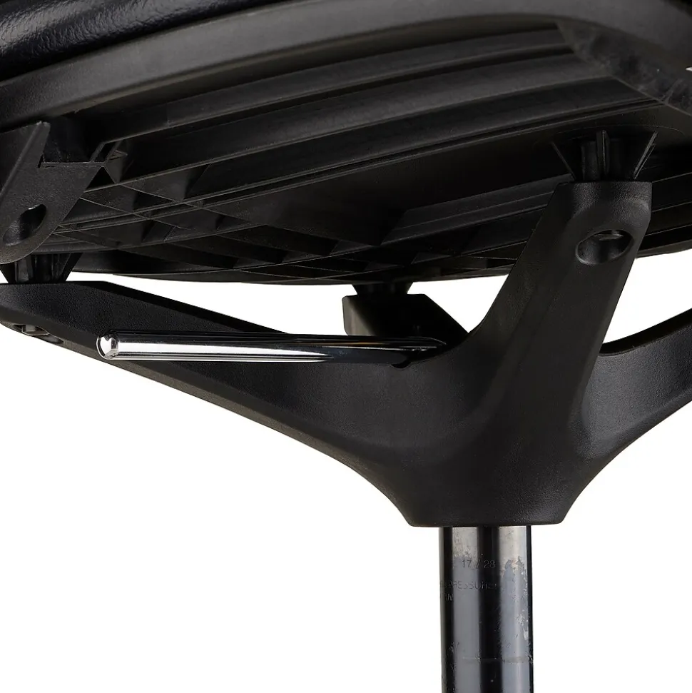 Safco® Shell™ Vinyl Upholstered Extended-Height Chair, Black (7014BL)