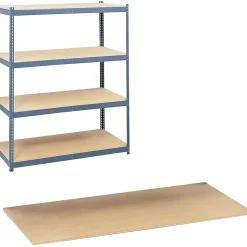 Safco Shelves for Archival Shelving , 69", Wood, 4/Pack (5261)