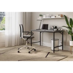 Safco Simple 46" Workstation Desk, Sterling Ash (5272BLGR)